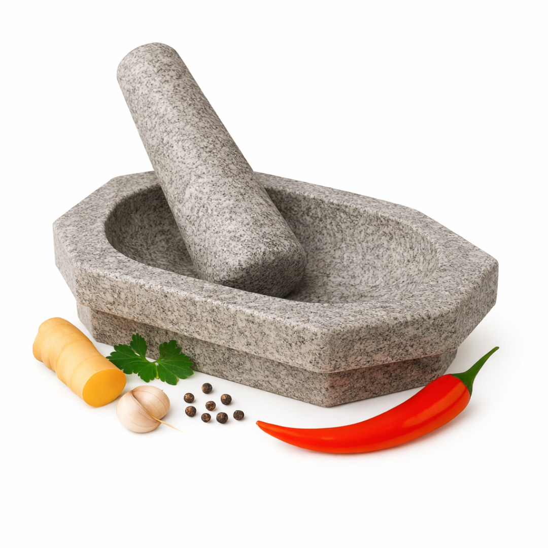 ROOTICO 10-Inch Kalvam Stone grinder for Spices & Herbs