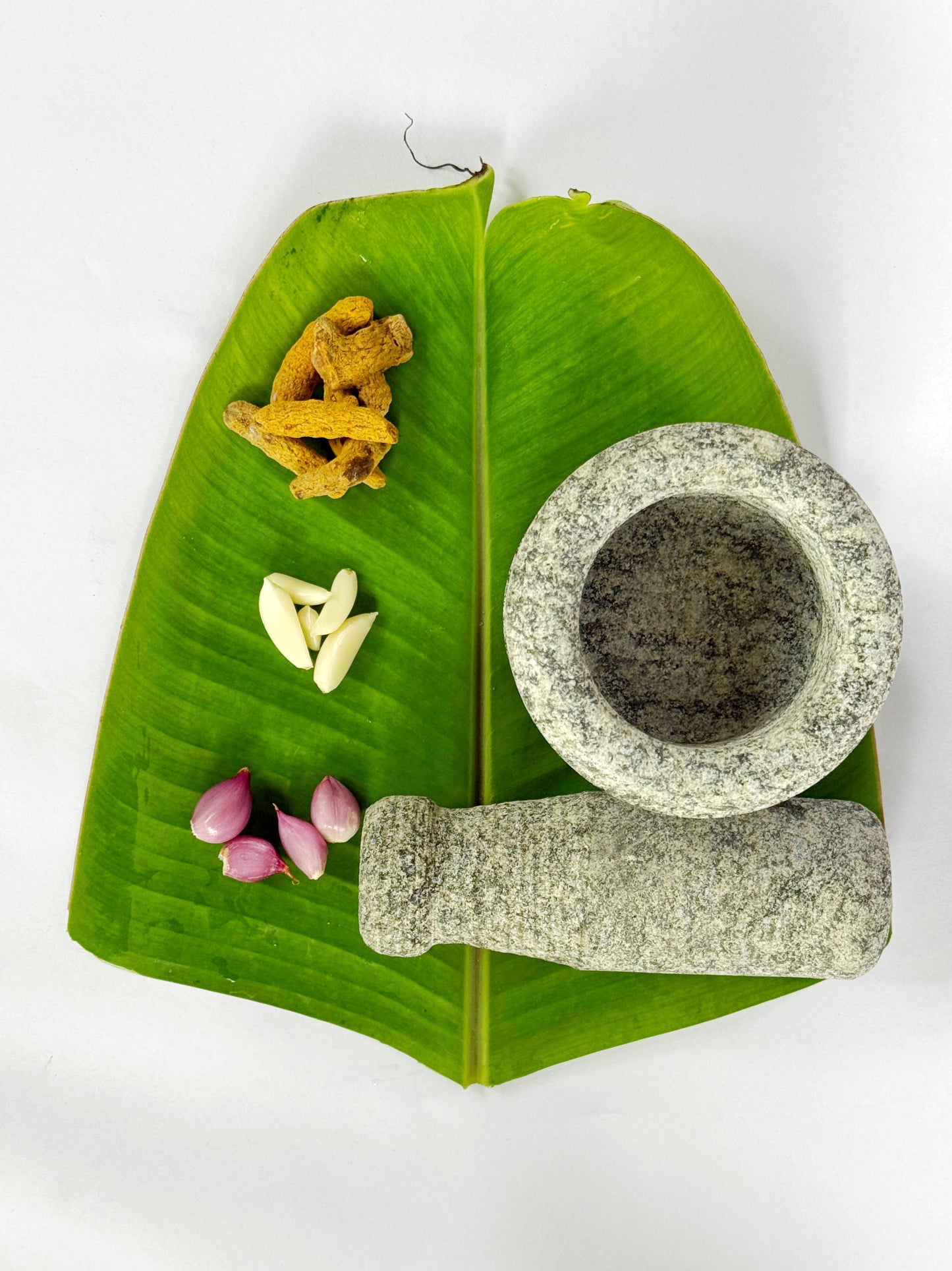 Rootico Stone Mortar and Pestle Set - 5.5 Inch