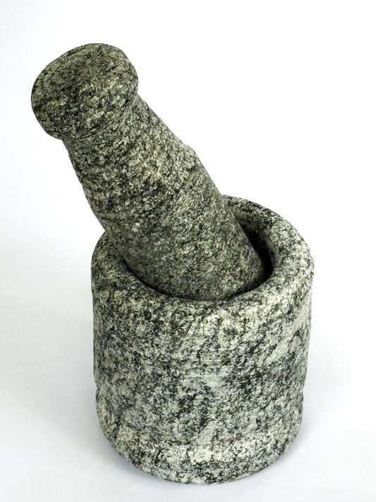 Rootico Stone Mortar and Pestle Set - 5.5 Inch